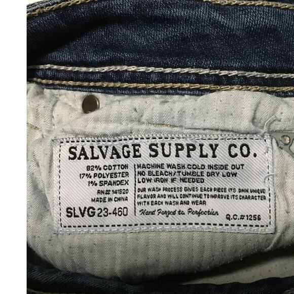 Salvage Denim Jeans Size 30S – Regular Fit – Distressed, Casual, Vintage - Picture 4 of 10